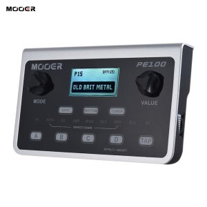 [ammoon]【Ready Stock】MOOER PE100 Multi-effects Processor Guitar Effect Pedal 39 Effects US plug black