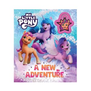 My Little Pony New Adventure Story Book for Kids to Read with Cute Bag Tag Hardcover 28 Pages