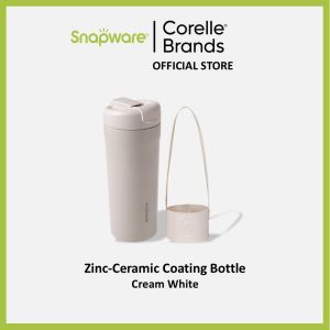 SNAPWARE Zinc-Ceramic Coating Bottle - Cream White / Grey (750ml)