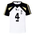 Haikyuu!! Fukurodani Cosplay Costume Short Sleeve T-shirt Akaashi Bokuto Tee Sport Uniform Sportswear Unisex T-shirt Women's T-shirt. 