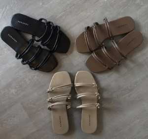 SANDAL FLAT WANITA STRAPS TALI KEKINIAN TERBARU SANDAL TEPLEK FLIP FLOP KEKINIAN