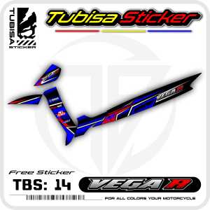 Sticker Striping Variasi Vega R LAMA - Stiker Striping Motor Vega R LAMA Motif Racing. TBS.14