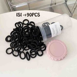 JR - 90PCS - IKAT RAMBUT ANAK POLOS DONAT ELASTIS TABUNG / KARET IKAT RAMBUT DONAT / KUNCIRAN DONAT