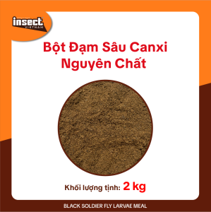 Bột Sâu Canxi nguyên chất 2kg INSECT VIETNAM -Thích hợp chế biến thức ăn vật nuôi