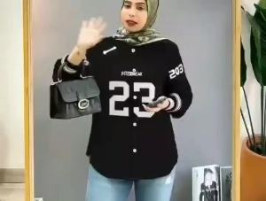 Muslim womens shirts casual long-sleeve shirts for women oversized loose tops Simple and versatile T-shirts for women