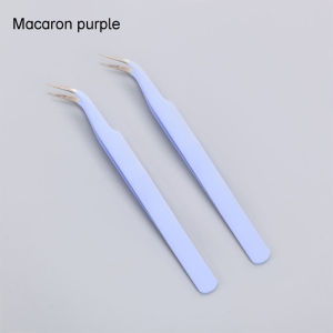 🔥Orfila StainlessMulti-function Tool Macaron Candy-Colored Tweezers Elbow Tape Stickers Scrapbook false eyelash precision anti-static tweezers School Office Stationery Make Up Accessories COD