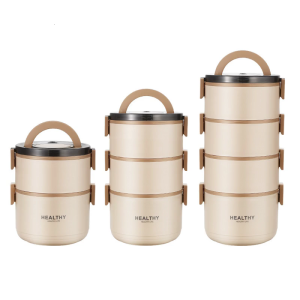 Premium 304 Nonrust Steel Insulated Lunch Box Leak proof Design With Foldable Utensils For Office School Outdoor Use