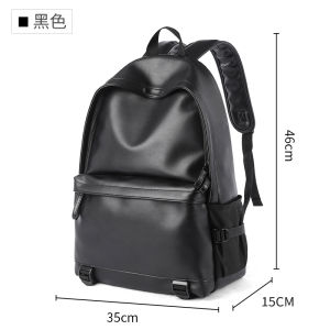 MOYYI Travel Backpacks Waterproof 16 inch Laptop Backpack Men Leather Backpacks for Teenager Travel Casual Bag