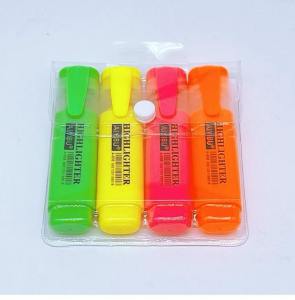 4in1 Highlighter Pen Reading Marker Student Officer Colored Highlighting Water-based Drawing Large capacity Highlighter