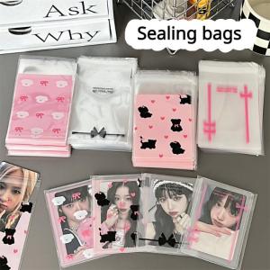 50/100PCS Kpop Idol Photocard Protectors Kawaii Card Sleeves Ideal for Card DIY Candy Packaging Storage Bags Organization Supplies