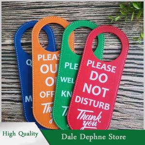 [Dale Dephne] ป้ายแขวนประตูแท็กทำความสะอาดป้ายไม่รบกวนป้ายสองหน้า