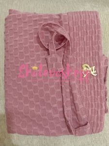Khimar Pet Jumbo Tali Alfajril Aminah Motif Jersey Strada Timbul Al-Fajril XXL Jmb SP Babat Menutup Dada Perut Sheloveshopp