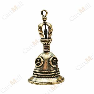 Brass Bell Handicraft Vajra Bells Pendant Pure Copper Auspicious Copper Key Chain Gift