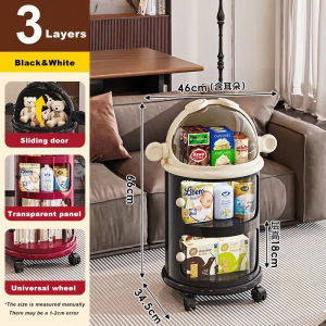 LILI Movable Snack Storage Rack Multilayer Livinghome Storage Organizer For Toys&Dolls Children Storage Rack