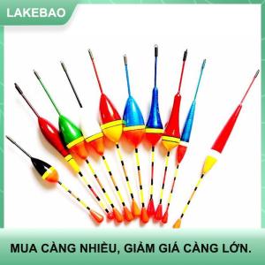 【LAKEBAO】 1 10 cái phao câu cá đặt phao câu cá ánh sáng Gậy phao dao động kết hợp kích thước màu phao cho phụ kiện câu cá