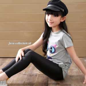 Legging anak perempuan bahan Spandek jersey/leging panjang anak polos usia 2 sampai 12 tahun