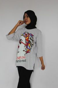 Kaniya Mk04 -SALE BESAR ..! Semi tunik atasan kaos full catton combad tebal produk terbaik terlaris neum muslim yuk co bisa COD