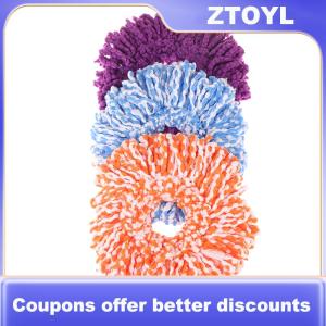【ZTOYL】 Thicken Microfiber Cotton Head 360 Magic Mops Spinnable Universal Spin Mop Head Replacement Refill Household Cleaning Tools 16cm