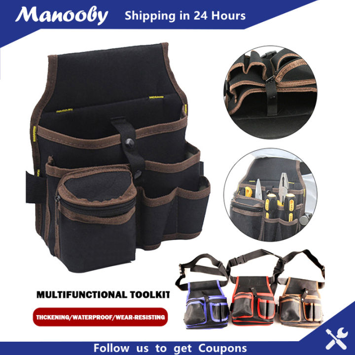 Manooby Multi-functional Waterproof Drill Holster Waist Tool Bag ...