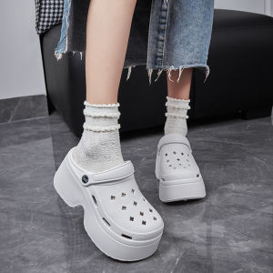 Womens Classic High-heeled Slippers For Lady Fashion Slip On Comfortable Beach Shoes For Women