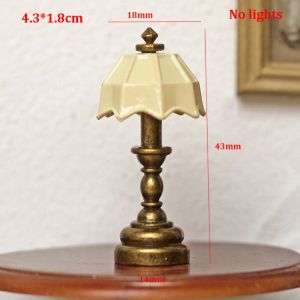 CHLOCH 1:12 18.56cm/4.31.8cm Đèn sàn thu nhỏ cho nhà búp bê 6 Kiểu Dáng Mini Mẫu đèn tường pha lê Chất lượng cao Đèn ngủ mô phỏng Đồ trang trí nhà búp bê