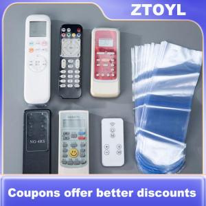 【ZTOYL】 Transparent Heat Shrink Film Bag For TV Box Video Remote Control Waterproof Dustproof Protective Cover Protector Case