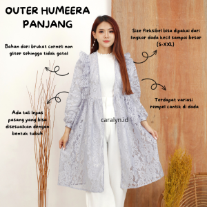 OUTER HUMEERA BRUKAT LENGAN PANJANG OUTER LEBARAN KONDANGAN