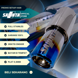 Savinta Knalpot Mobil GNLv2 Stainles Plat 08mm Blue