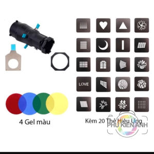 Bộ Tạo Hiệu Ứng studio Optical snoot YG-90 ( YG90 ) 20 Miếng Hiệu Ứng Và 4 Gel Màu Chính Hãng ZSYB