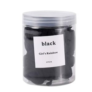 PinSan 50pcs Hair Tie Gradient Color High Elastic Stretch Rubber Hair Bands Simple Ponytail HairRope