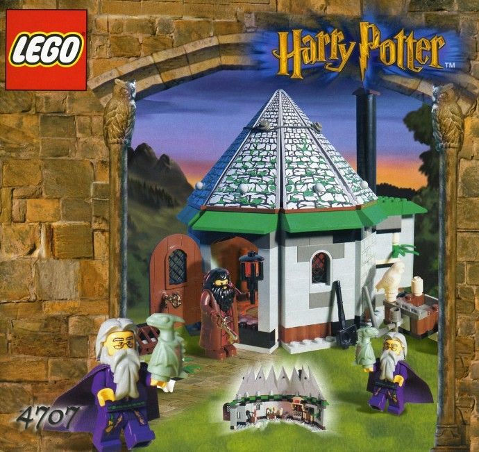 LEGO Hagrid's Hut 4707 Harry Potter Sorcerer's Stone Vintage