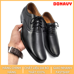 Giày nam da bò donavy cao cấp thiết kế cột dây phong cách may full quai và đế rất chắc chắn d.gtcd