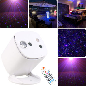 ESHINY B224 RGB Sky Stars DJ Disco Light Party Projector Color RGB LED Remote Home Bar Dance KTV Room Birthday Stage Lighting Effect Mini Lamp USB