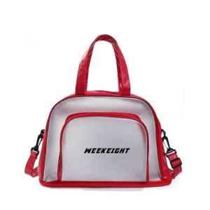 SERAPHYXO ไม่ซึมน้ำ กระเป๋าว่ายน้ำ PVC ความจุขนาดใหญ่ ช่องแยกเปียกและแห้ง กระเป๋าชายหาดและสระว่ายน้ำ หลายฟังก์ชัน ซักผ้าขนาดใหญ่ กระเป๋ากีฬา กิจกรรมชายหาด