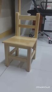 Happy Kiddos Montessori wooden 25 cm study chair for kids for clroom playroom tutorial center