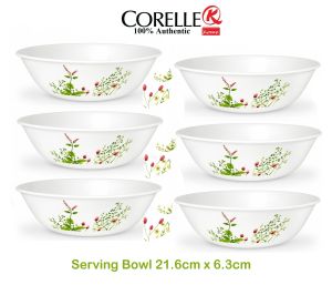 CORELLE Serving Bowl 21.6cm x 6.3cm 6 Piece Set Provence Garden
