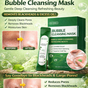 CICA Bubble Facial Mask Deep Cleansing Bubble Mask Blackhead Removal & Anti-Blemish Oil Control Pore Minimizer For Acne Prone Skin