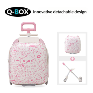 HNEDO NEW Kid Foldable Trolley Kids Luggage Baby Stroller 20inch Kids Travel Luggage