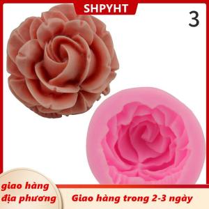 [COD] SHPYHT Giao hàng địa phương 3D hoa hồng hình dạng Silicone fondant xà phòng bánh KHUÔN CUPCAKE nướng công cụ