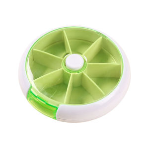 7 Days Fruit Shaped Rotatable Pill Box Portable Travel Compartment Mini Plastic Capsules Ubat Bekas Kotak 便携药丸盒