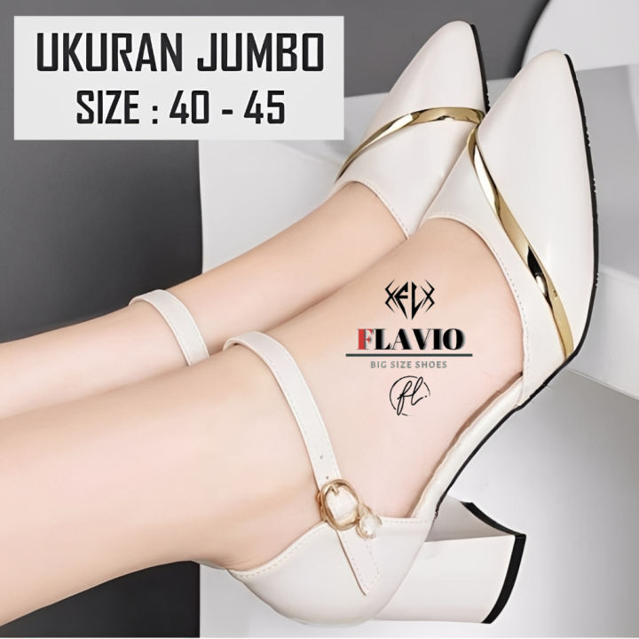 Sepatu Sandal High Heels Pesta Wanita Big Size 40 41 42 43 44 45