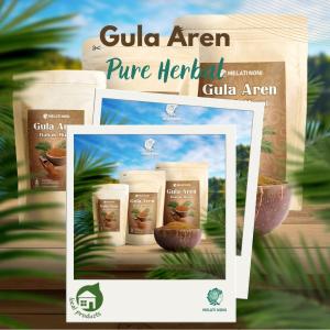 Gula Aren Bubuk Murni Super Premium Herbal Tanpa Campuran Melati Noni Original 1 Kg