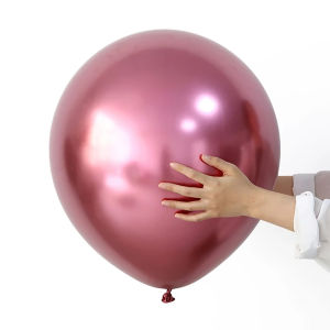 Balon Latex Metalik Chrome Jumbo Ukuran 18 inch Dekorasi Ulang Tahun
