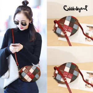 Cobbler Legend Brand Original Womens Shoulder Bag Round Cake Wrap Leather Womens Crossbody Bag Brand Designer Womens Bag Cross Span