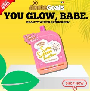 BEAUTY WHITE SUNSCREEN Sunblock Protection Non Greasy You Glow Babe