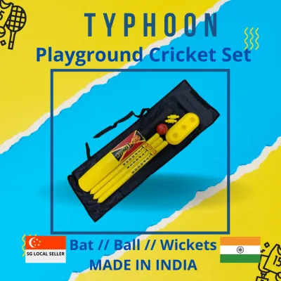 (SG LOCAL SELLER FAST DELIVERY) GULLY CRICKET SET BAT WICKET BALL PLASTIC BRAND NEW BACKYARD PARK CRICKET