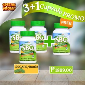 3+ SBG Capsules 500mg Salveo Barley Grass Cap 120caps/Bottle