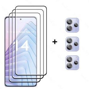 6 In 1 For Xiaomi Redmi Note 14 Glass Tempered Glass Redmi Note 14 5G Glass Screen Protector Camera Redmi Note 14 Tempered Film h260729