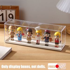 Toy Display Storage Box Transparent Dustproof Cabinet Mystery Garage Kit Doll Toys Organizer Case Display Stand Home Decor