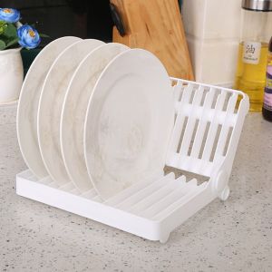 Foldable Dish Rack Stand Holder Kitchen Organizer Home Tableware Shelf Storage Tray Rack Tool